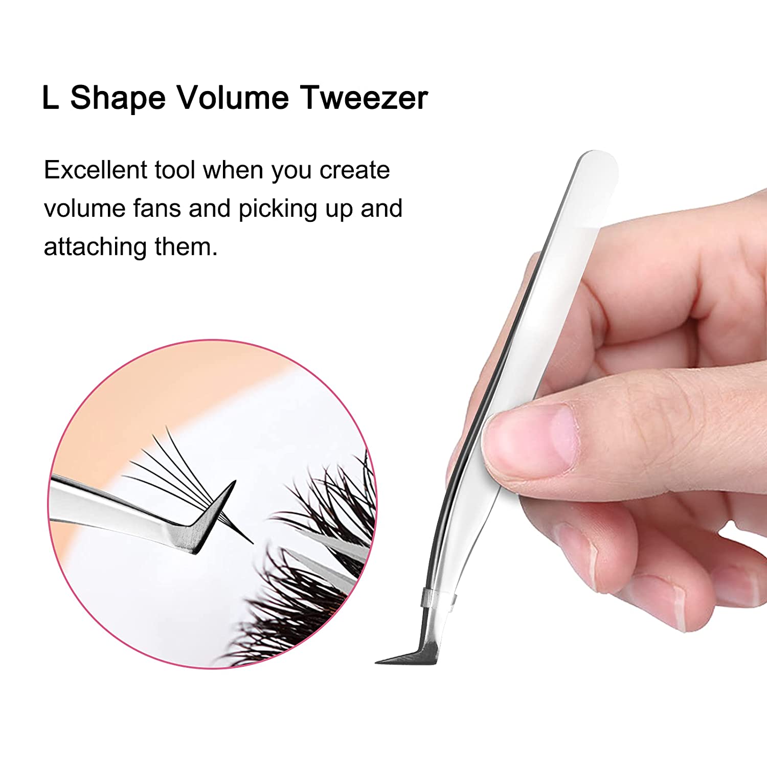 L shape volume tweezer